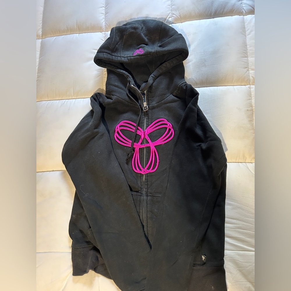 Black and magenta tna hoodie